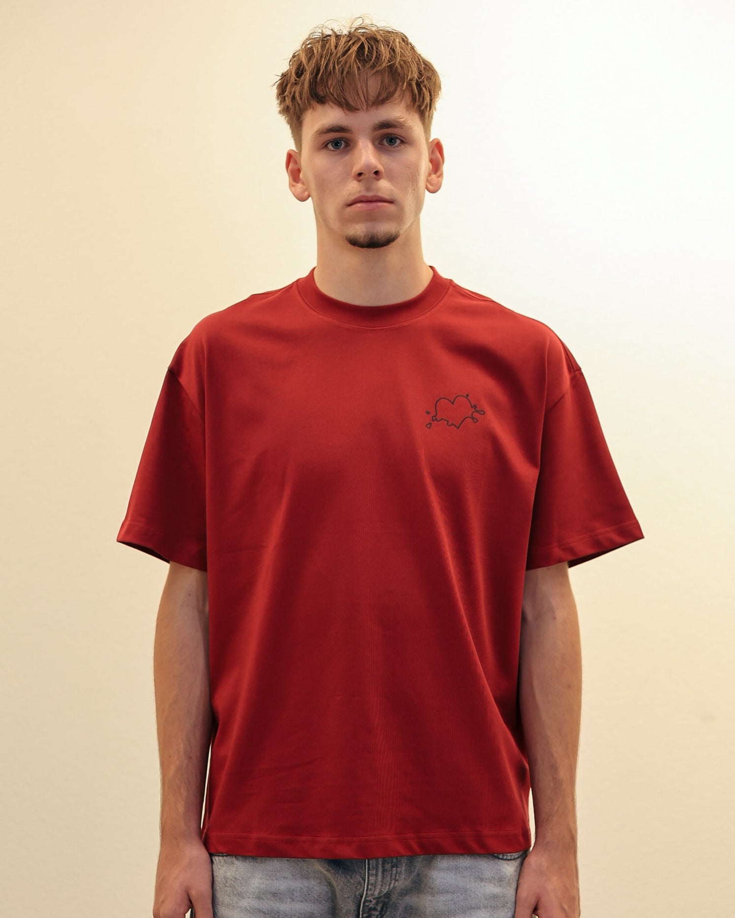 First Love Boxy Tee (Red)