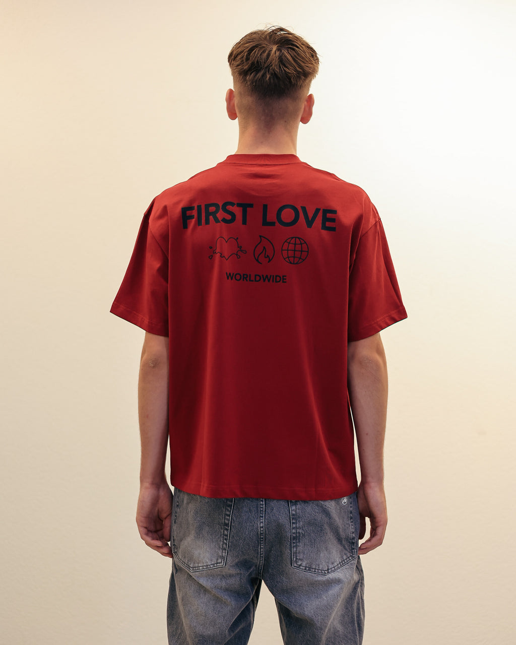 First Love Boxy Tee (Red)