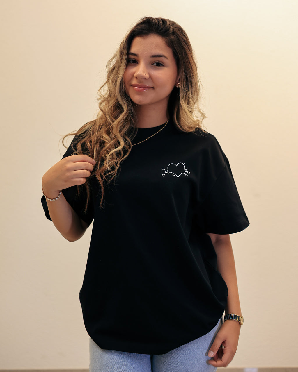 First Love Boxy Tee (Black)