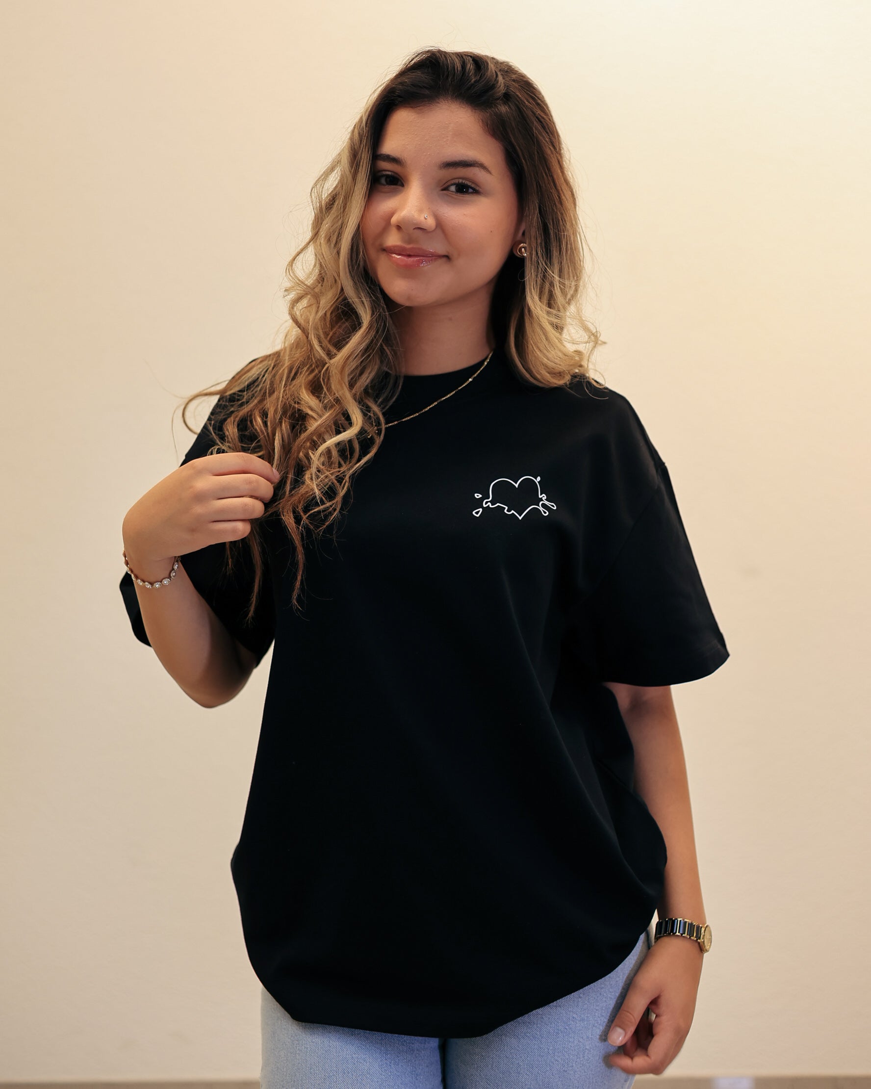 First Love Boxy Tee (Black)