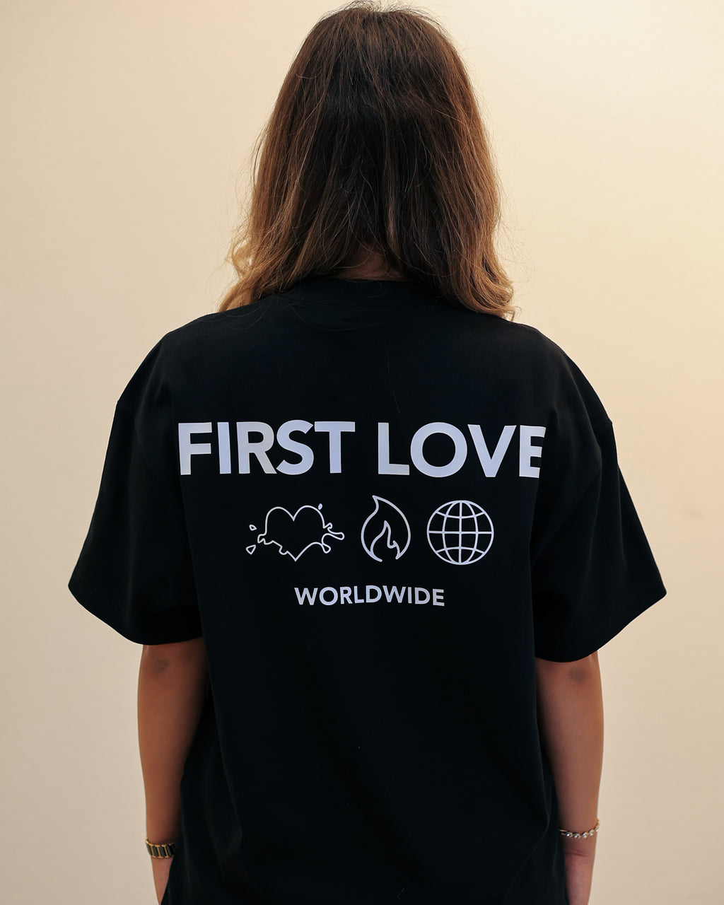 First Love Boxy Tee (Black)