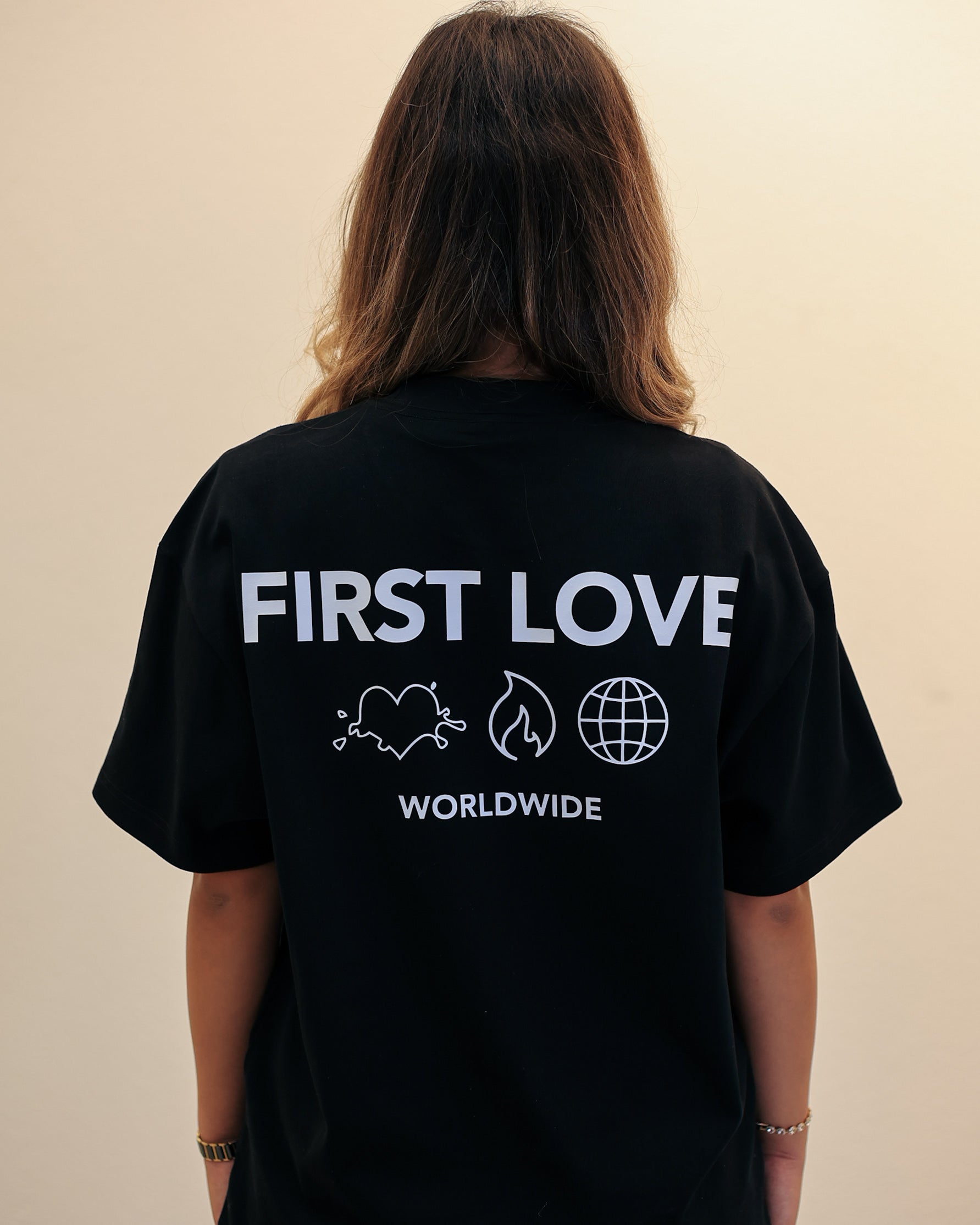 First Love Boxy Tee (Black)