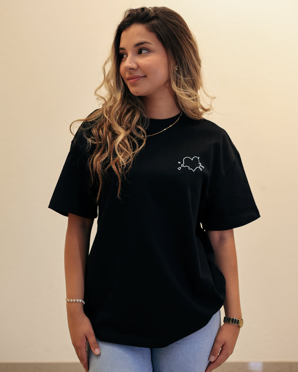 First Love Boxy Tee (Black)