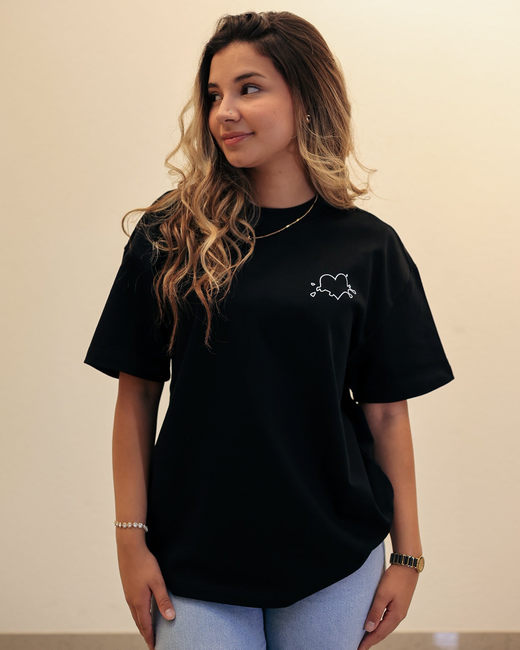 First Love Boxy Tee (Black)