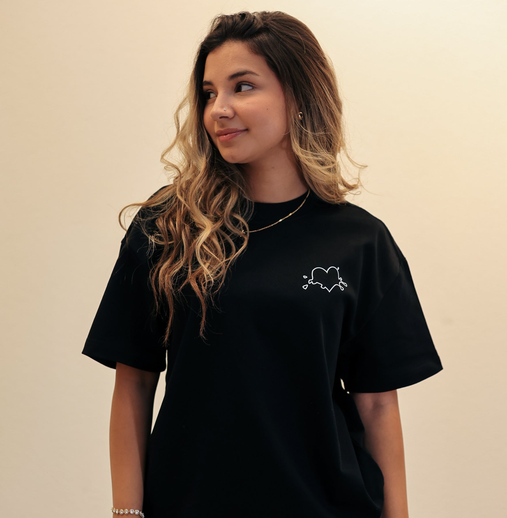 First Love Boxy Tee (Black)