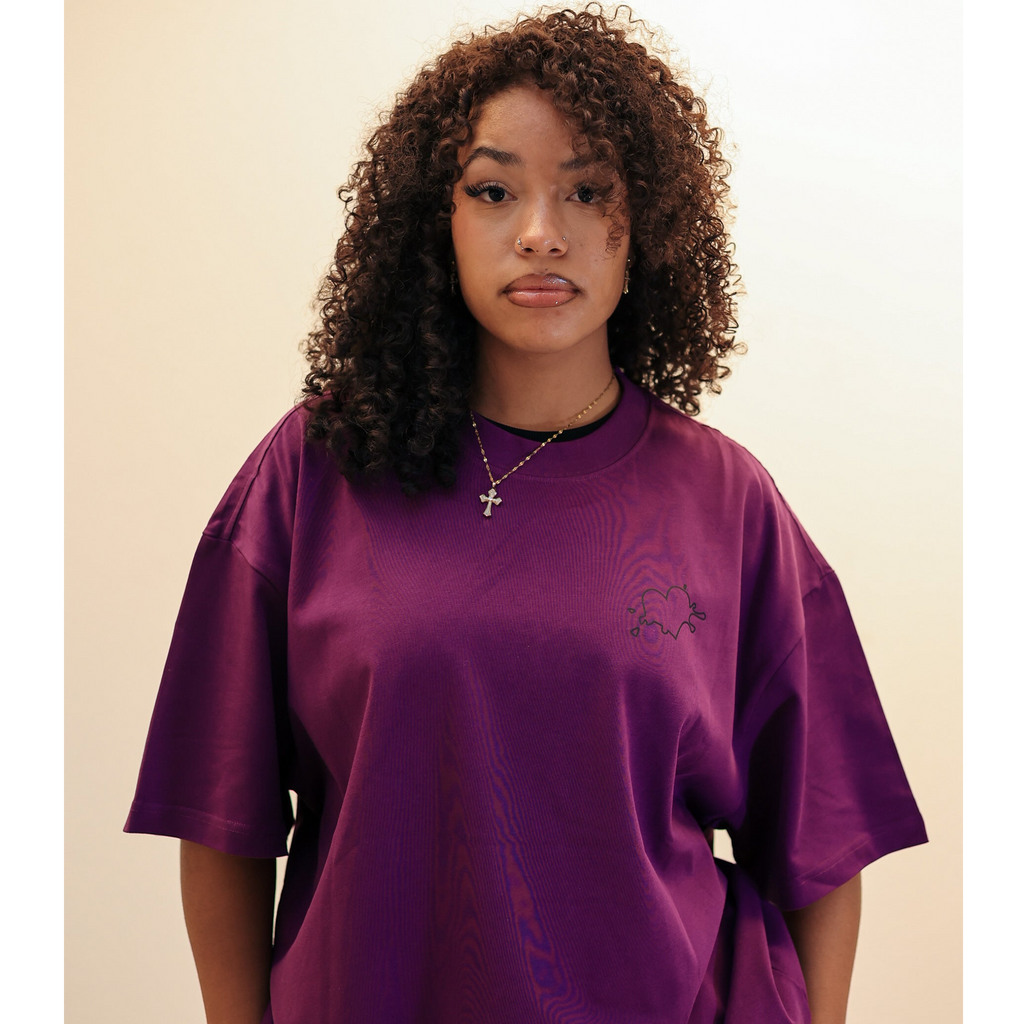 First Love Boxy Tee (Purple)